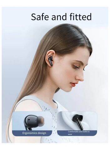 JR-BB3 In Ear True Wireless Bluetooth 5.3 Earphones Low Latency Fast Charging IP54 Waterproof Black Charging Box Earphones Low Latency Fast Charging IP54 Waterproof Black Charging Box Earphones