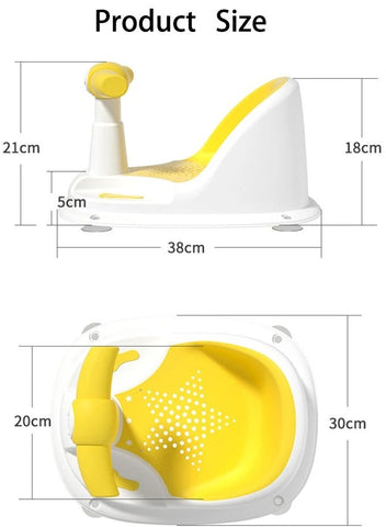 Baby Bath Seat With Handles Sucker