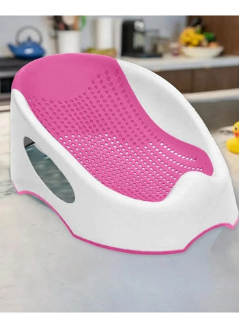 Baby bathtub and waterproof slide for infant and newborn support