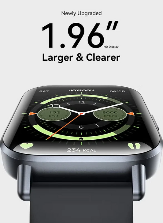 JR-FT3 S Smart Watch IP 68 Waterproof Answer/Make Call, Supports the Arabic language, Compatible with iPhone Android Phone, Fitness Tracker Heart Rate Monitor Watch Space Grey