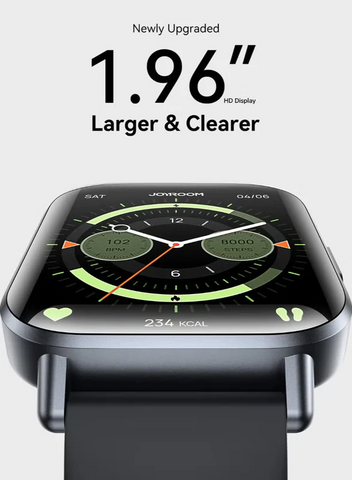 JR-FT3 S Smart Watch IP 68 Waterproof Answer/Make Call, Supports the Arabic language, Compatible with iPhone Android Phone, Fitness Tracker Heart Rate Monitor Watch Space Grey